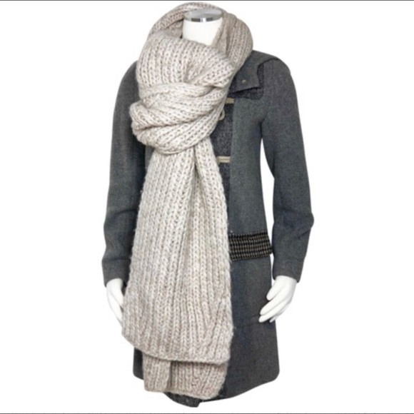 Rare‼️J. Crew Rare Oversized 100% Wool Warm Scarf - Picture 2 of 11